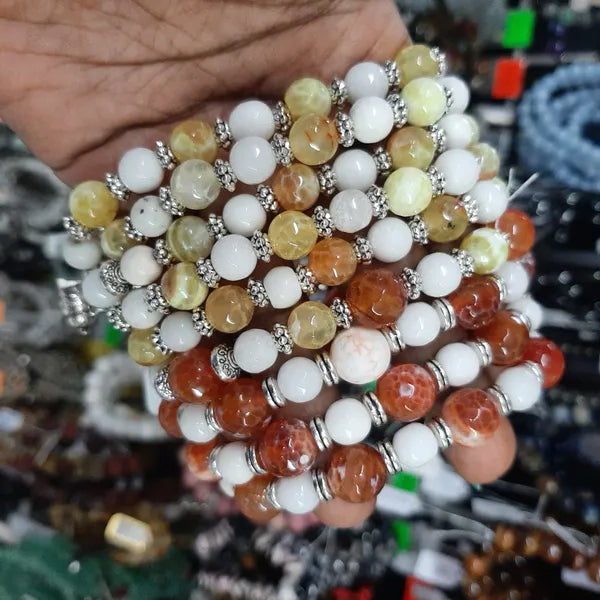 White Aventurine And Agate - No Charm