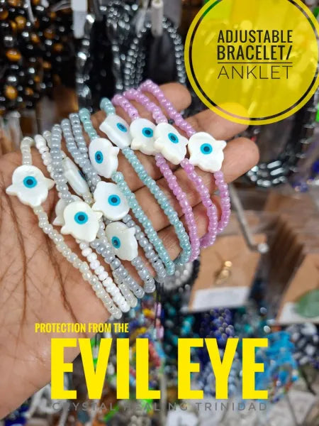 Adjustable Evil Eye Bracelet/Anklet