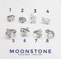 Adjustable Moonstone - Rings - Stainless Steel