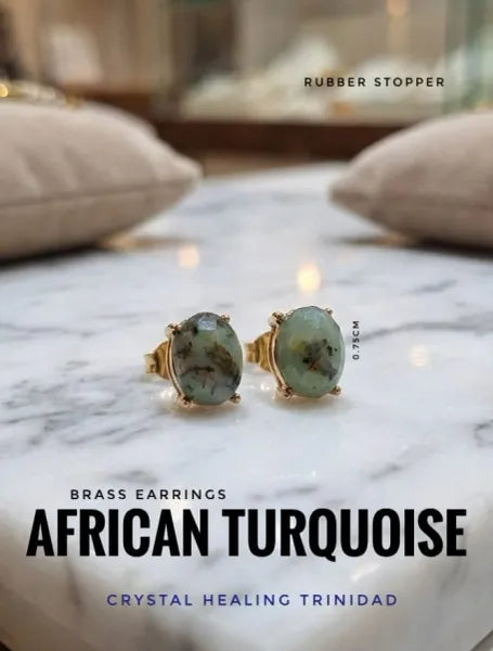 African Turquoise Earring