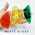 Agate Slices - 3 x 2 Inches Approx