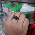 Amethyst Ring Stainless Steel (7)