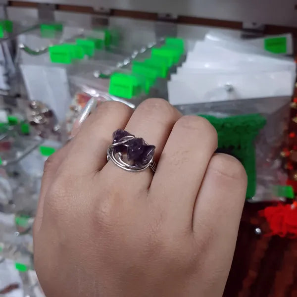 Amethyst Ring Stainless Steel (7)