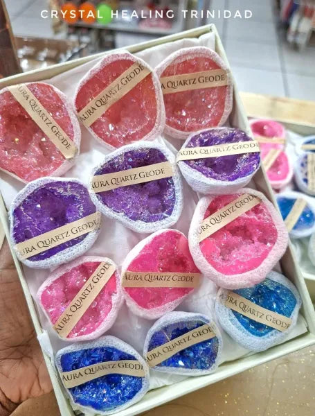 Aura Quartz Geode