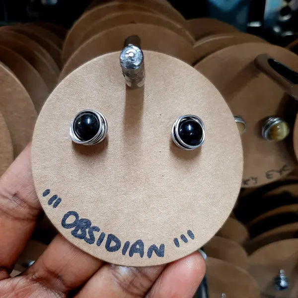 Black Obsidian- stainless steel