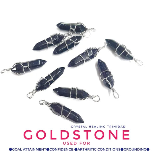 Blue Goldstone Pendant