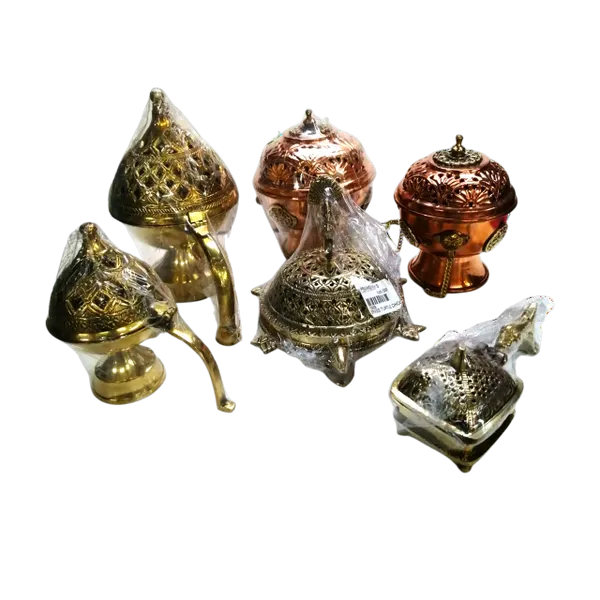 Brass & Copper Dhoop Holders & Smoke Out Cups