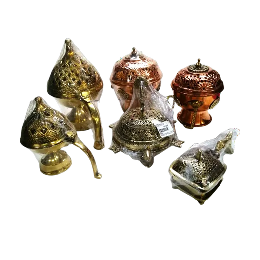 Brass & Copper Dhoop Holders & Smoke Out Cups