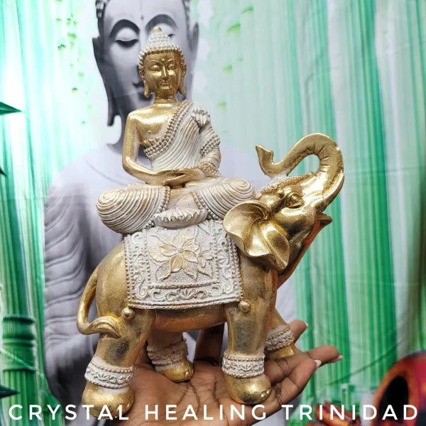 Buddha Elephant Ornament 9 " Tall