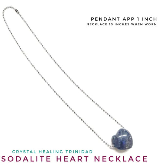 Chunky Sodalite Heart Necklace