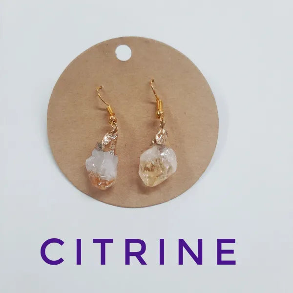 Citrine Natural Earring