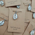 Cowrie Shell Pendant- Stainless Steel