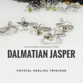 Dalmatian Jasper Ring - Adjustable Stainless Steel