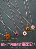 Donut Pendant Necklace- Stainless Steel