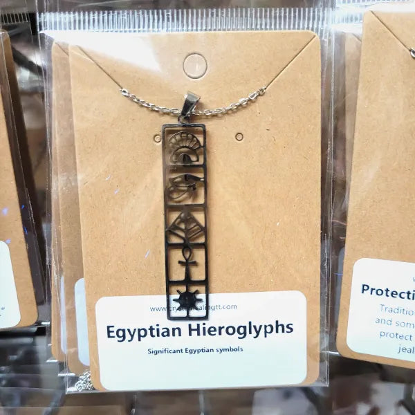 Egyptian Hieroglyphs Necklace Stainless Steel