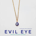 Evil Eye With Stainless Steel Necklace