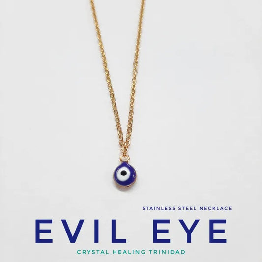 Evil Eye With Stainless Steel Necklace