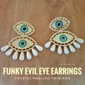 Funky Evil Eye Earrings