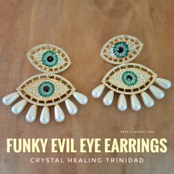 Funky Evil Eye Earrings