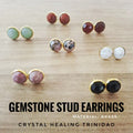 Gemstone Stud Earrings