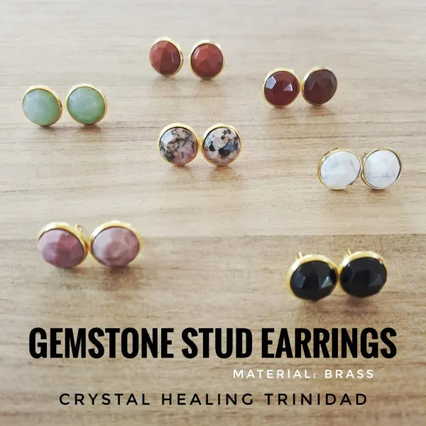 Gemstone Stud Earrings