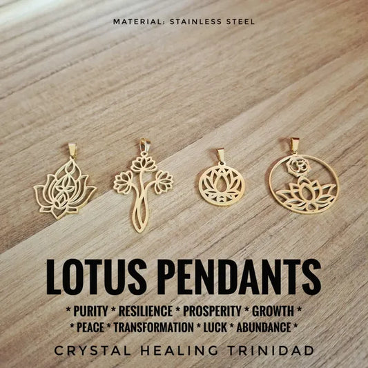 Gold Lotus Pendant