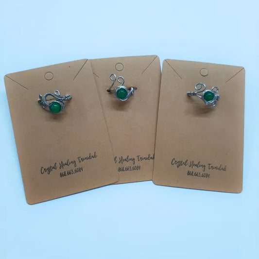 Green Aventurine -(Stainless Steel)