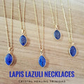 Lapis Lazuli Pendant And Stainless Steel Necklace
