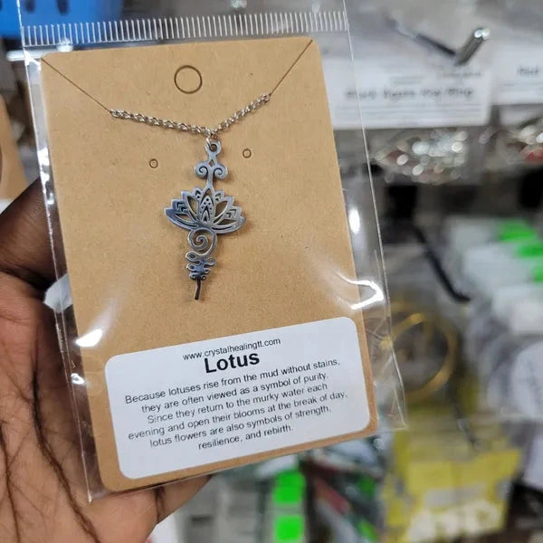 Lotus Necklace - Stainless Steel