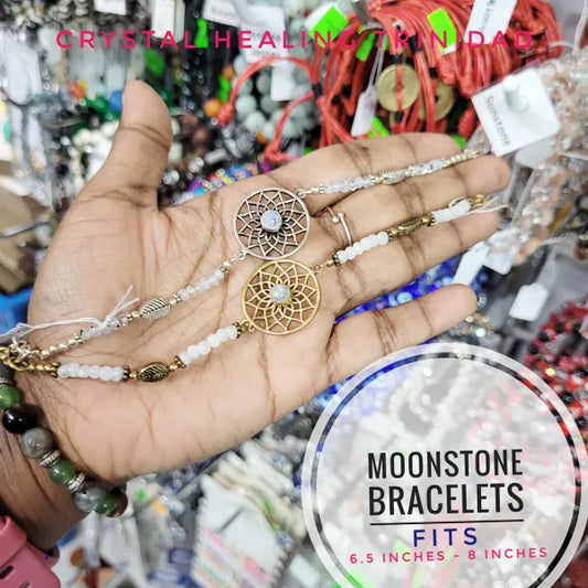 Moonstone Lotus Bracelet