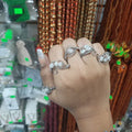 Moonstone Rings stainless steel (sizes vary)