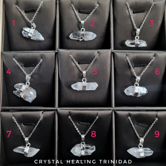 Natural Pointed Quartz Necklace
