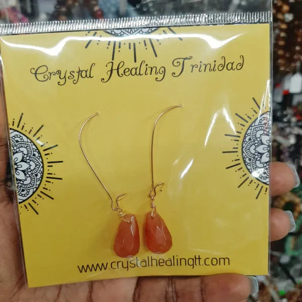 Orange Aventurine Earring