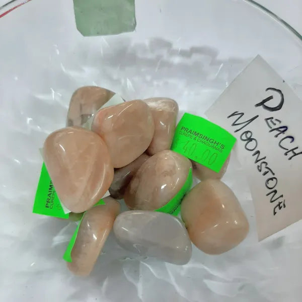 Peach Moonstone - Tumble Stone