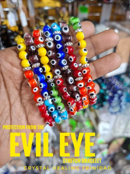 Protection From The Evil Eye- Multi Coloured Stretch Bracelet