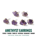 Raw Amethyst Earrings