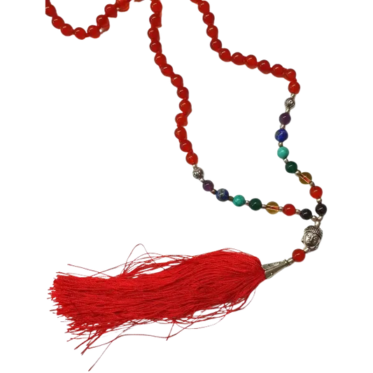 Red Agate Chakra Mala
