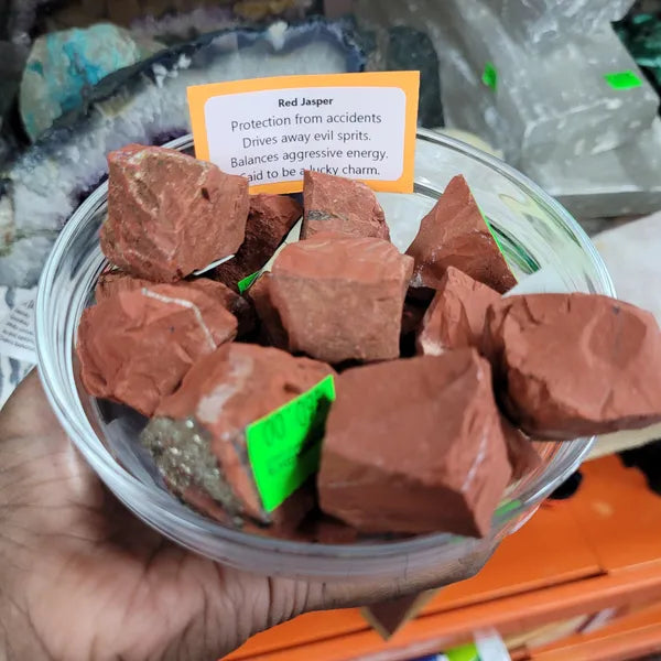 Red Jasper - Raw Chunks -Appx 1 Inch