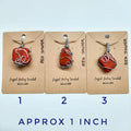 Red Jasper Wire Wrapped - (Stainless Steel)