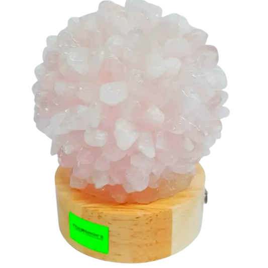 Rose Quartz Chip Lamp