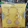 Rose Quartz Dangle Earring