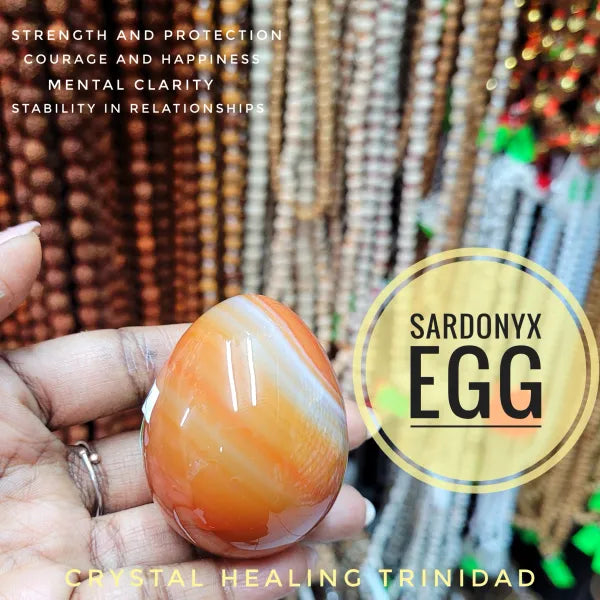 Sardonyx Egg (app 2 inches tall)