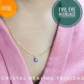 Stainless Steel Evil Eye Necklace