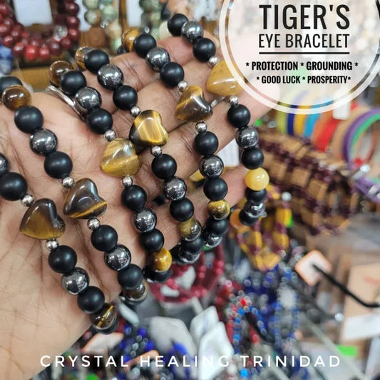 Tiger's Eye With Hematite Bracelet