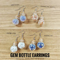 Whimsical Gem Bottle Earrings
