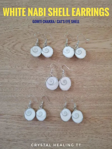 White Nabi Shell Earrings