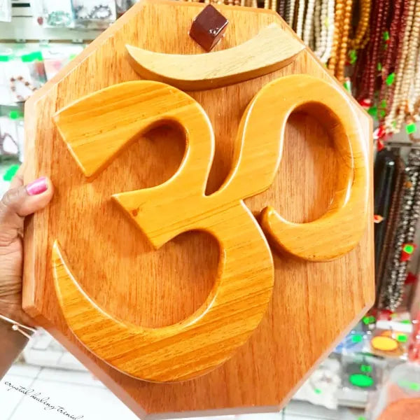 Wooden Om Ornament