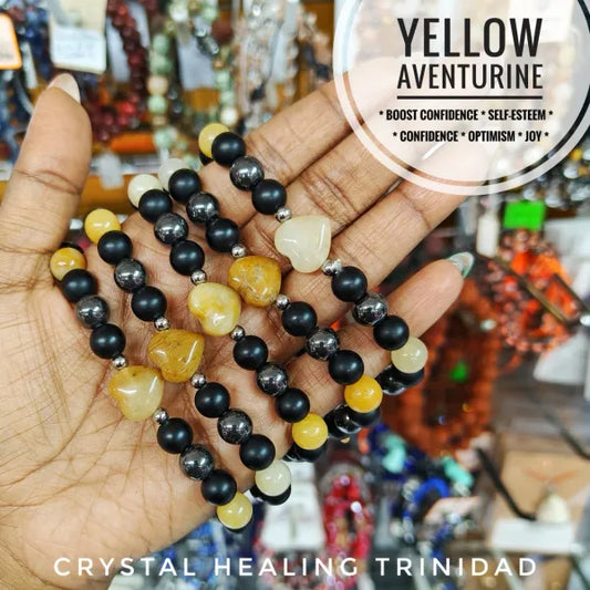 Yellow Aventurine & Hematite Bracelet